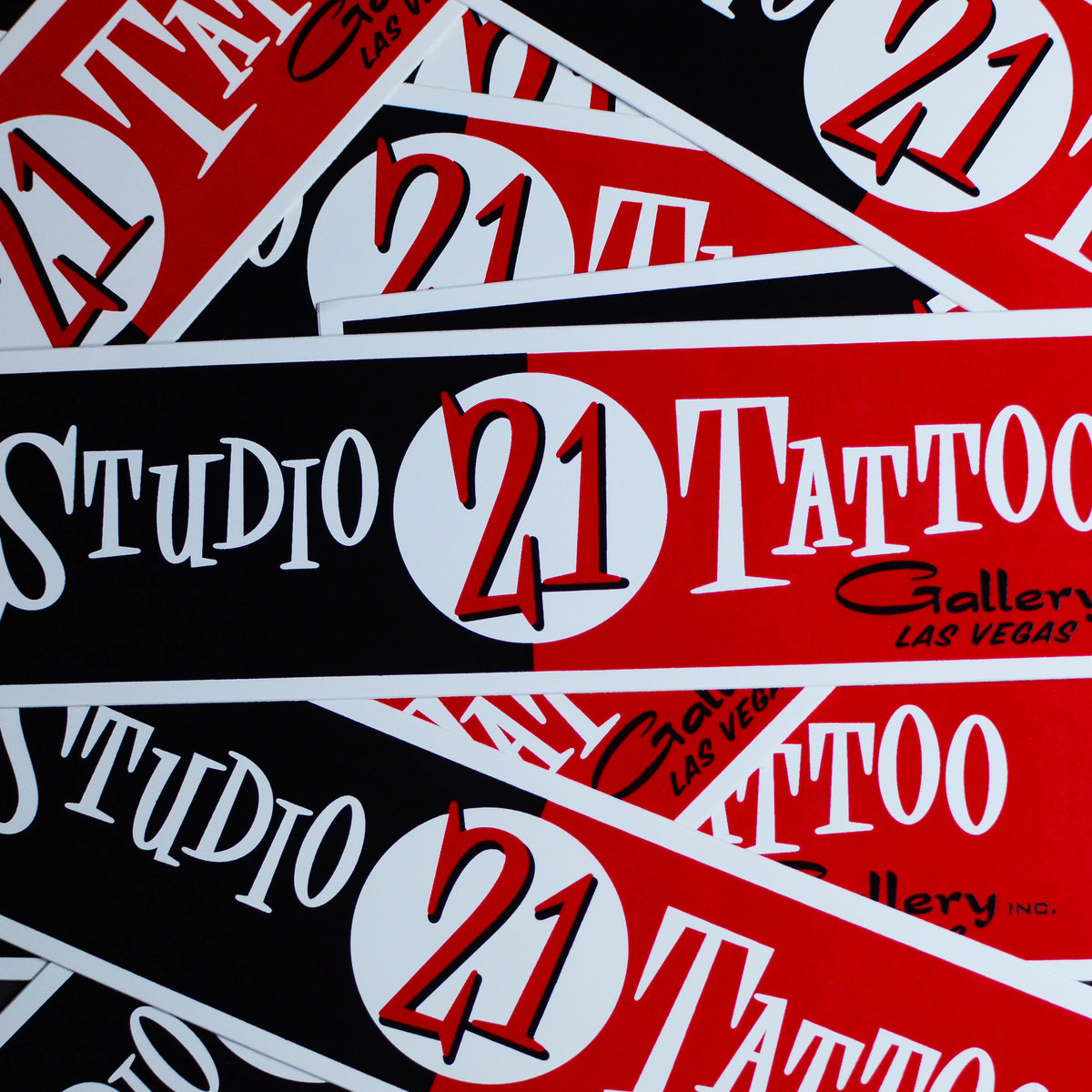 Studio 21 Tattoo "Old School" Bumper Sticker Studio 21 Tattoo Gallery