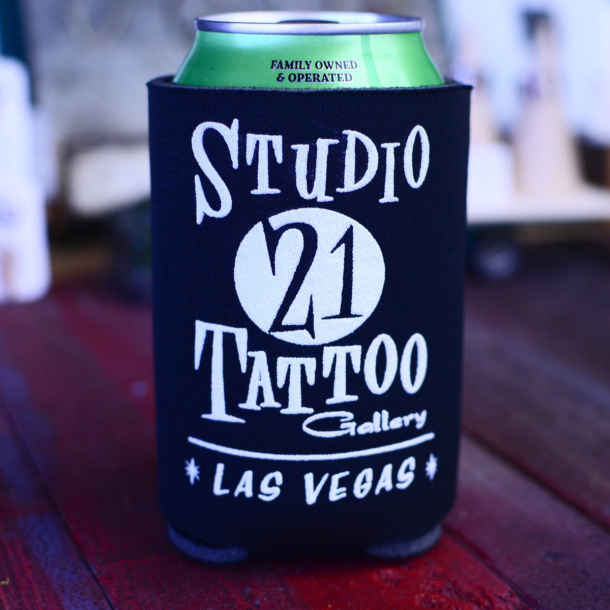 Studio 21 Tattoo Cactus Beer Koozie Studio 21 Tattoo Gallery