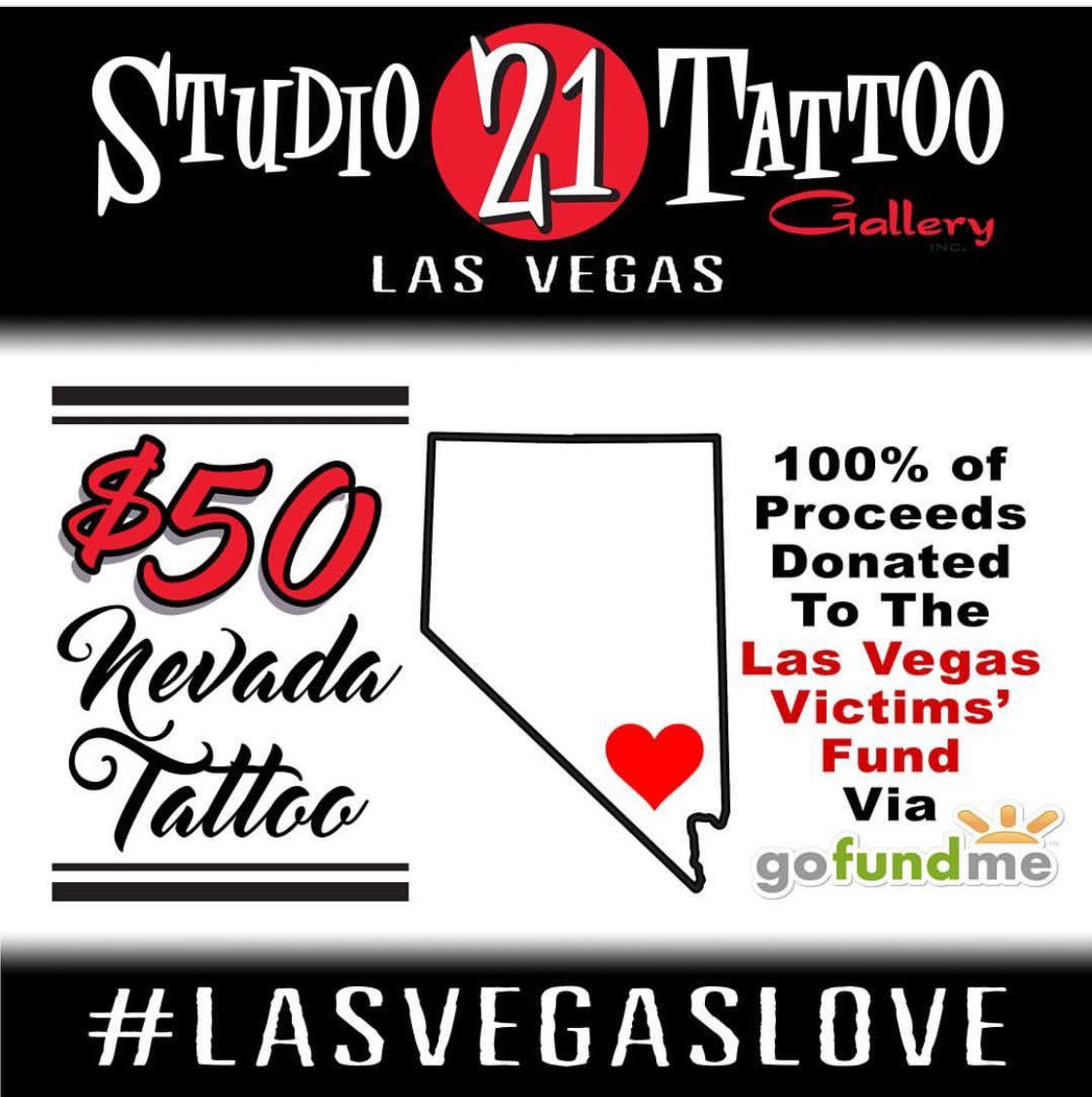 Studio 21 Tattoo Spreading the Love Las Vegas Comes Together Studio